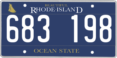 RI license plate 683198