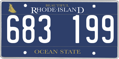 RI license plate 683199