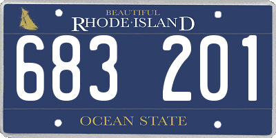 RI license plate 683201