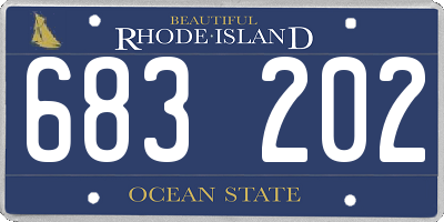 RI license plate 683202