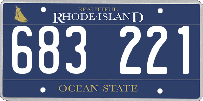 RI license plate 683221