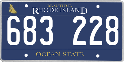 RI license plate 683228