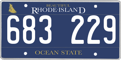 RI license plate 683229