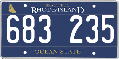 RI license plate 683235