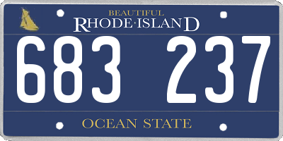 RI license plate 683237