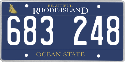 RI license plate 683248