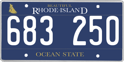 RI license plate 683250