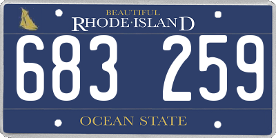 RI license plate 683259