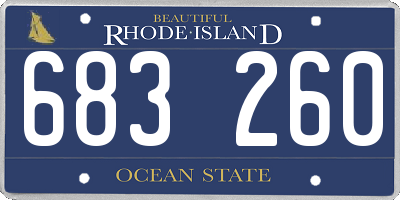 RI license plate 683260