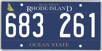 RI license plate 683261