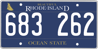 RI license plate 683262