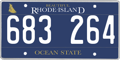 RI license plate 683264