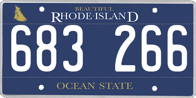 RI license plate 683266