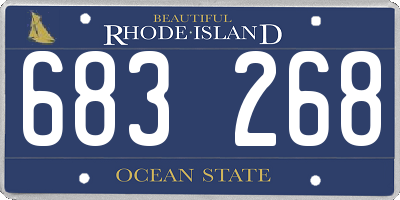RI license plate 683268
