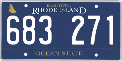 RI license plate 683271