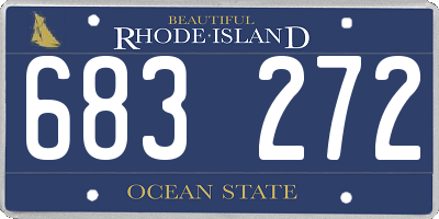 RI license plate 683272