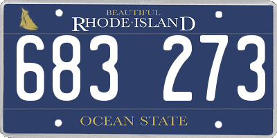 RI license plate 683273