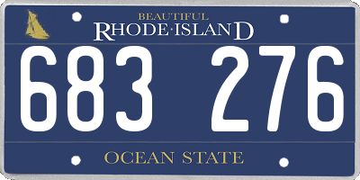 RI license plate 683276