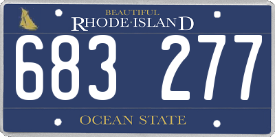 RI license plate 683277