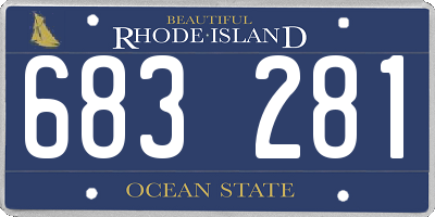 RI license plate 683281