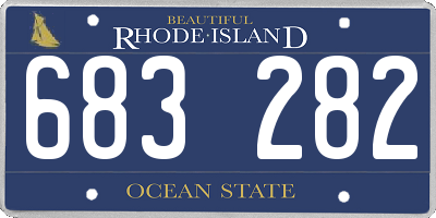 RI license plate 683282