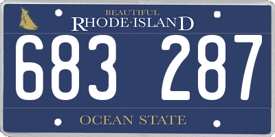 RI license plate 683287