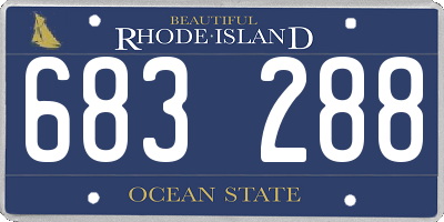 RI license plate 683288