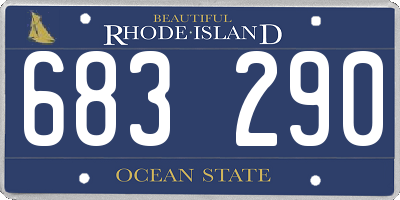 RI license plate 683290