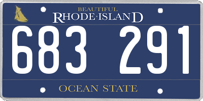 RI license plate 683291