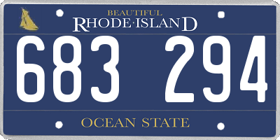 RI license plate 683294