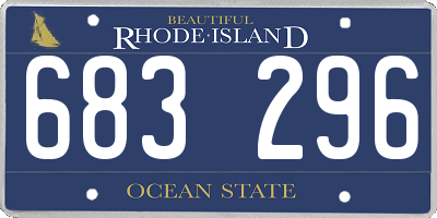 RI license plate 683296