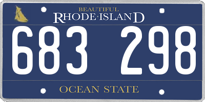 RI license plate 683298
