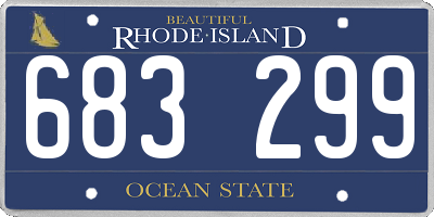 RI license plate 683299