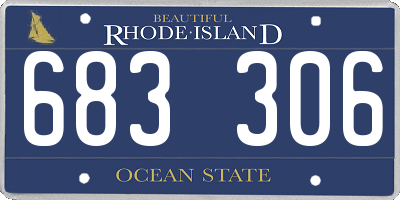 RI license plate 683306