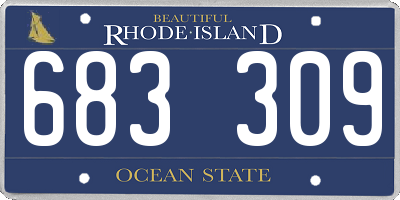RI license plate 683309