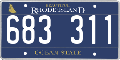 RI license plate 683311