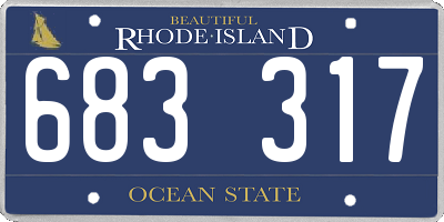 RI license plate 683317