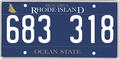 RI license plate 683318