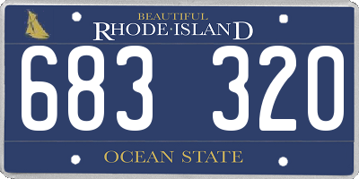 RI license plate 683320