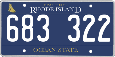 RI license plate 683322