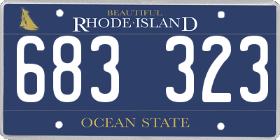 RI license plate 683323