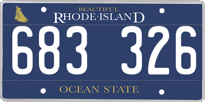 RI license plate 683326