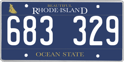 RI license plate 683329