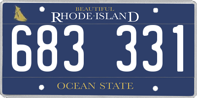 RI license plate 683331