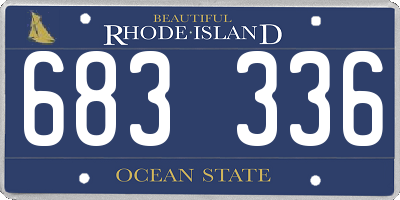RI license plate 683336