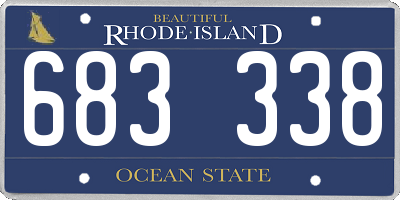 RI license plate 683338