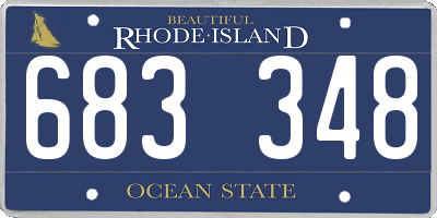 RI license plate 683348
