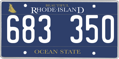 RI license plate 683350