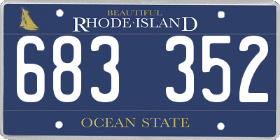 RI license plate 683352