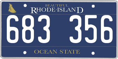 RI license plate 683356